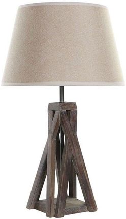 Dkd Home Decor Lampa stołowa Drewno Bawełna Ceimnobrązowy (35 x 35 56 cm) (S3020962)