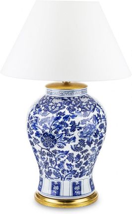 Arthings Lampa ceramiczna biała w niebieskie wzory HAMPTON 2 (138202)