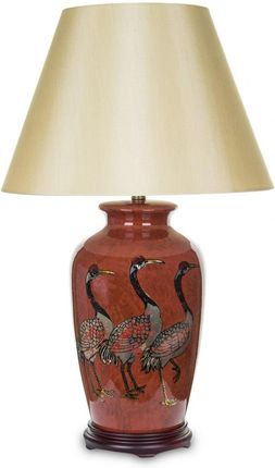 Arthings Lampa ceramiczna czerwona w żurawie z kloszem MISAKI 2 (69175)