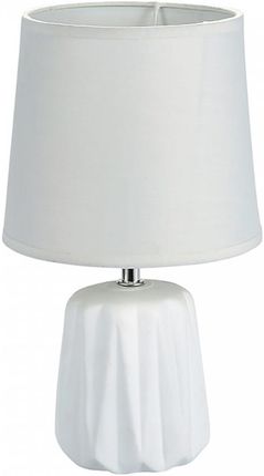 Altom Lampa stołowa z podstawą ceramiczną 18x31 cm biała  AM-1702001598 + (AM1702001598)