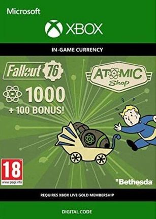 Fallout 76 - 1000 (+100 Bonus) Atoms (Xbox)
