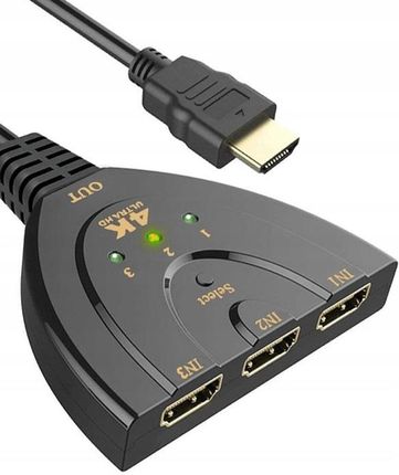 Laiyi ROZDZIELACZ 3X HDMI SWITCH SPLITTER 4K ULTRA HD