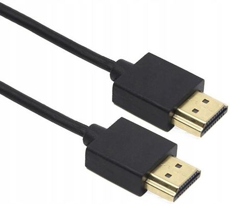 Wulkancenpl KABEL PRZEWÓD CIENKI 3,2MM HDMI - HDMI 1.4 4K 0,5M 