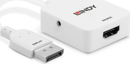 LINDY  VIDEO CABLE ADAPTER 0.095 M HDMI TYPE A (STANDARD) DISPLAYPORT WHITE  (38303)