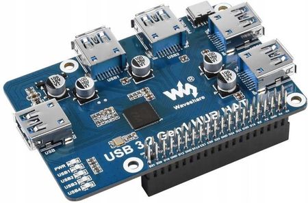 WAVESHARE MODUŁ HUB 4XUSB 3.2 GEN1 DLA RASPBERRY PI WAVESHARE17584