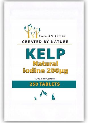 FOREST VITAMIN Kelp Natural Iodine 200mcg 250tabs