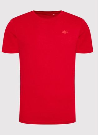 4F T-Shirt H4Z22-TSM352 Czerwony Regular Fit