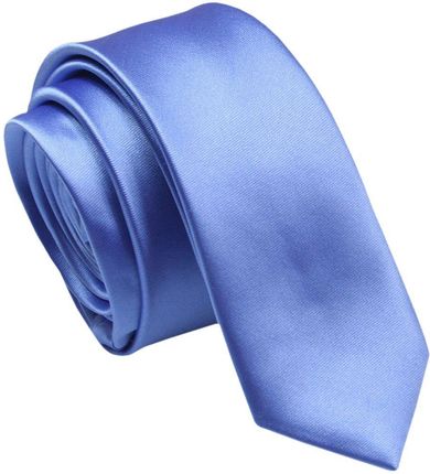Krawat (Śledź) Męski 5 cm, Niebieski, Wąski, Gładki -ALTIES KRALTStani0790