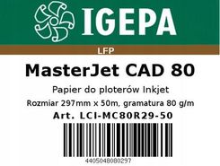 Zdjęcie Igepa Papier W Roli Do Plotera Cad 80G/M 297X50 - Ozorków