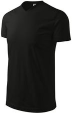 Zdjęcie MĘSKA koszulka MALFINI v-neck HEAVY czarna - Jordanów