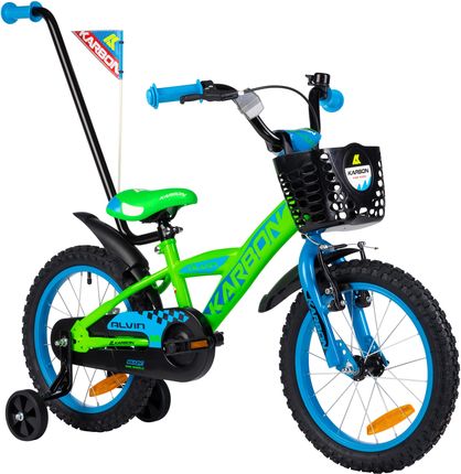 Rower Dziecięcy Karbon Alvin Leo Koła 16" Zielony Green 2022