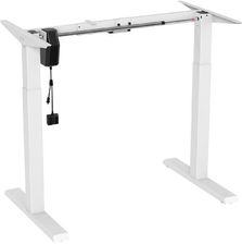 Ergo Office Biurko Elektryczne Regulacja Wys. Office Max Wys 123Cm - 70 Kg Bez Blatu Do Pracy Stojąco Siedzącej Białe Er-403W (70199)