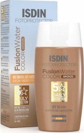 Isdin Ochrona Przeciwsłoneczna Z Kolorem Fusion Water Brąz (50 ml)