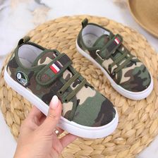 Zdjęcie Tenisówki dziecięce na rzep moro Atletico - Strzelno