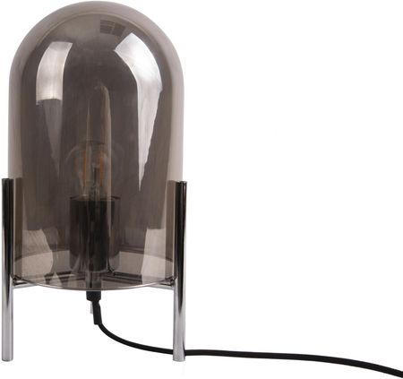 Leitmotiv Lampa Biurkowa Glass Bell grey chrome frame (LM1979GY)