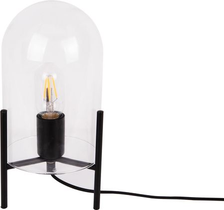 Leitmotiv Lampa Biurkowa Glass Bell clear, black frame (LM1979CL)