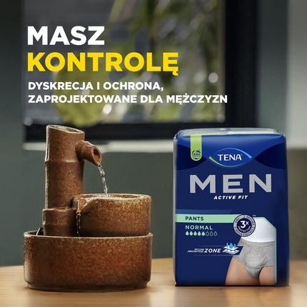 Tena Men, Majtki Chłonne, Pants Normal, S/M, 9szt.