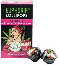 Lizaki o smaku konopi i sernika truskawkowego z gumą do żucia 10 szt. x 25 g