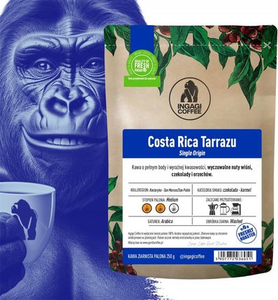 Kawa ziarnista Ingagi Coffee Costa Rica Tarrazu 250g