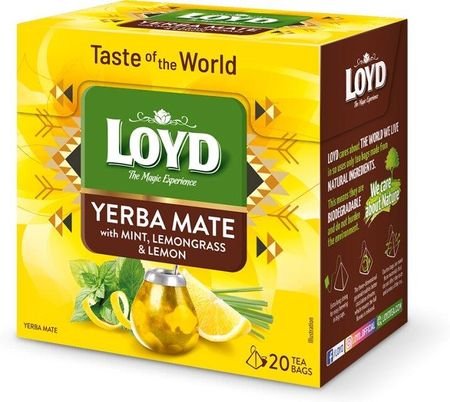Yerba Mate Mint, Lemongrass&Lemon 20 torebek