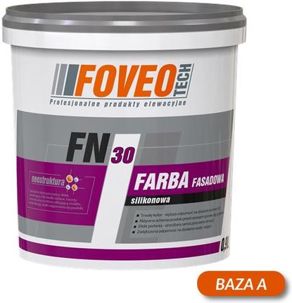 FOVEO-TECH Farba Fasadowa Silikonowa FN30 Baza A 0,9L