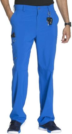 Spodnie medyczne męskie Infinity, antybakteryjne, szafirowe CK200A/RYPS/XL