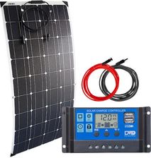 Zestaw solarny 80W 12V PWM 2xUSB - Panele fotowoltaiczne