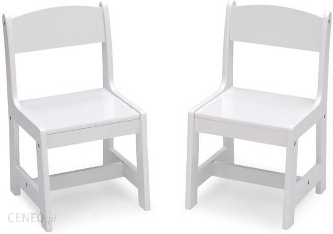 Biały Stolik Drewniany Stół 2 Krzesełka Dzieci