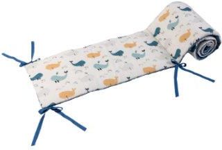 Ullenboom Nest For Baby Cot Blue Whales 210 X 30 Cm