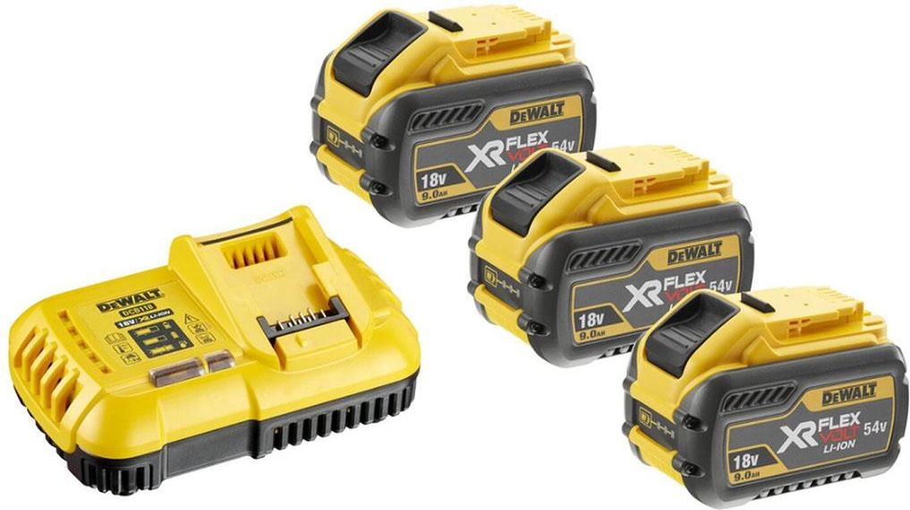 Kit baterías Dewalt DCB118X3-QW 9AH Flexvolt (DCB118 + 3 x DCB547