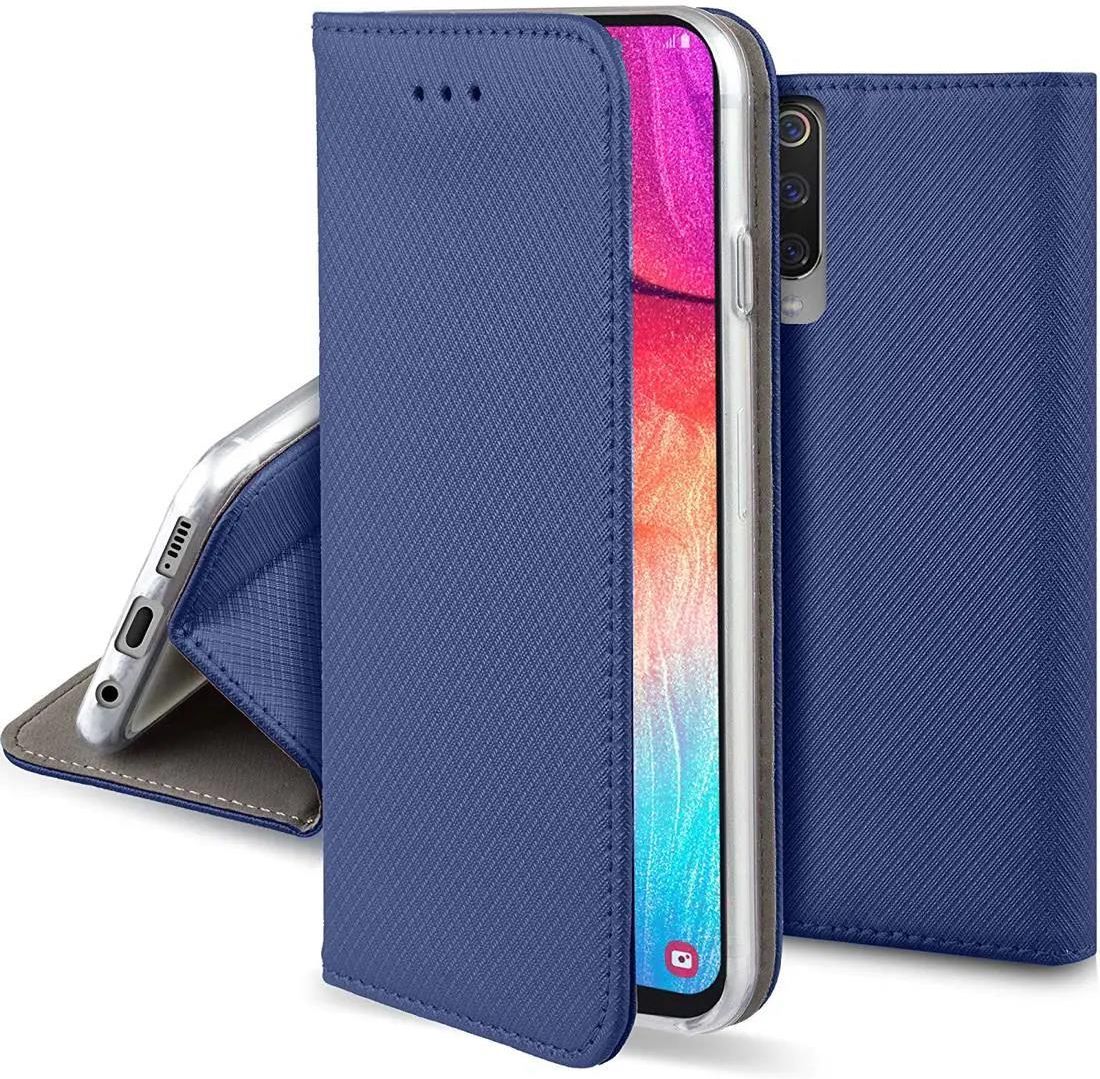 Cover In Pelle Blu Per Oppo A94 5G / Reno 5Z 5G, Custodia Portafoglio Con Slot Carte E Supporto, Chiusura Magnetica - 2