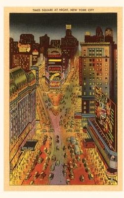 Vintage Journal Times Square at Night, New York City (Found Image Press)