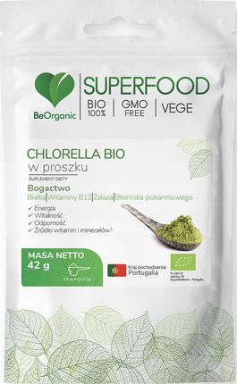 Medicaline Beorganic Chlorella Bio Organiczna W Proszku 42G