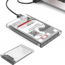 Bezbarwna Obudowa Dysku Ssd 2,5'' Hdd Usb 3.0 Sata