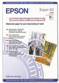 Epson WaterColor Paper - Radiant White, DIN A3+, 190g/m², 20 Arkuszy C13S041352