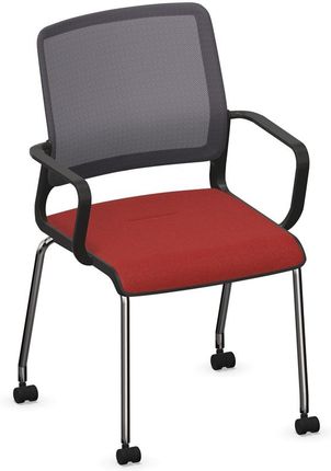 Nowy Styl Krzesło Konferencyjne Xilium Frame Chair 4L Mesh Czarny