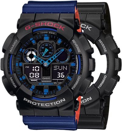 Casio G-Shock SET GA-100-1A2ER + BEZEL 10378531 PASEK 10527467