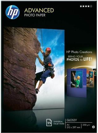 HP Advanced Glossy Photo Paper-25 sht/A4/210 x 297 mm (Q5456A#*BNDL)