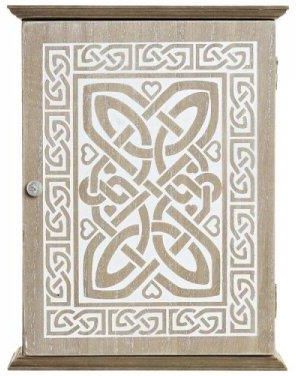 Szafa Na Klucze Dkd Home Decor Naturalny Mdf Biały (20X6 5 26 Cm) 14547158