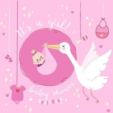 It's a Girl! Baby Shower Guest Book (Tamore Casiope)