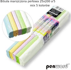 Zdjęcie Penword Bibuła Marszczona Perłowa 25X200 A5 Mix5 Kolorów - Kańczuga