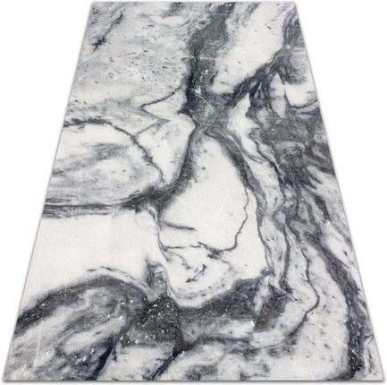 Nowoczesna wykładzina tarasowa Czarno-biały marmur 80x120 cm