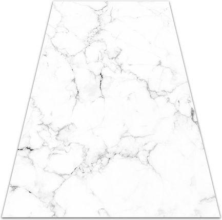 Nowoczesna wykładzina tarasowa Marmur czerń i biel 60x90 cm