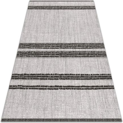 Nowoczesny dywan na balkon wzór Szary w linie 150x225 cm