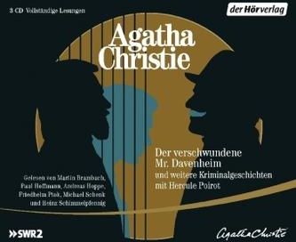 Der verschwundene Mr. Davenheim und weitere Kriminalgeschichten mit Hercule Poirot, 3 Audio-CDs Christie, Agatha