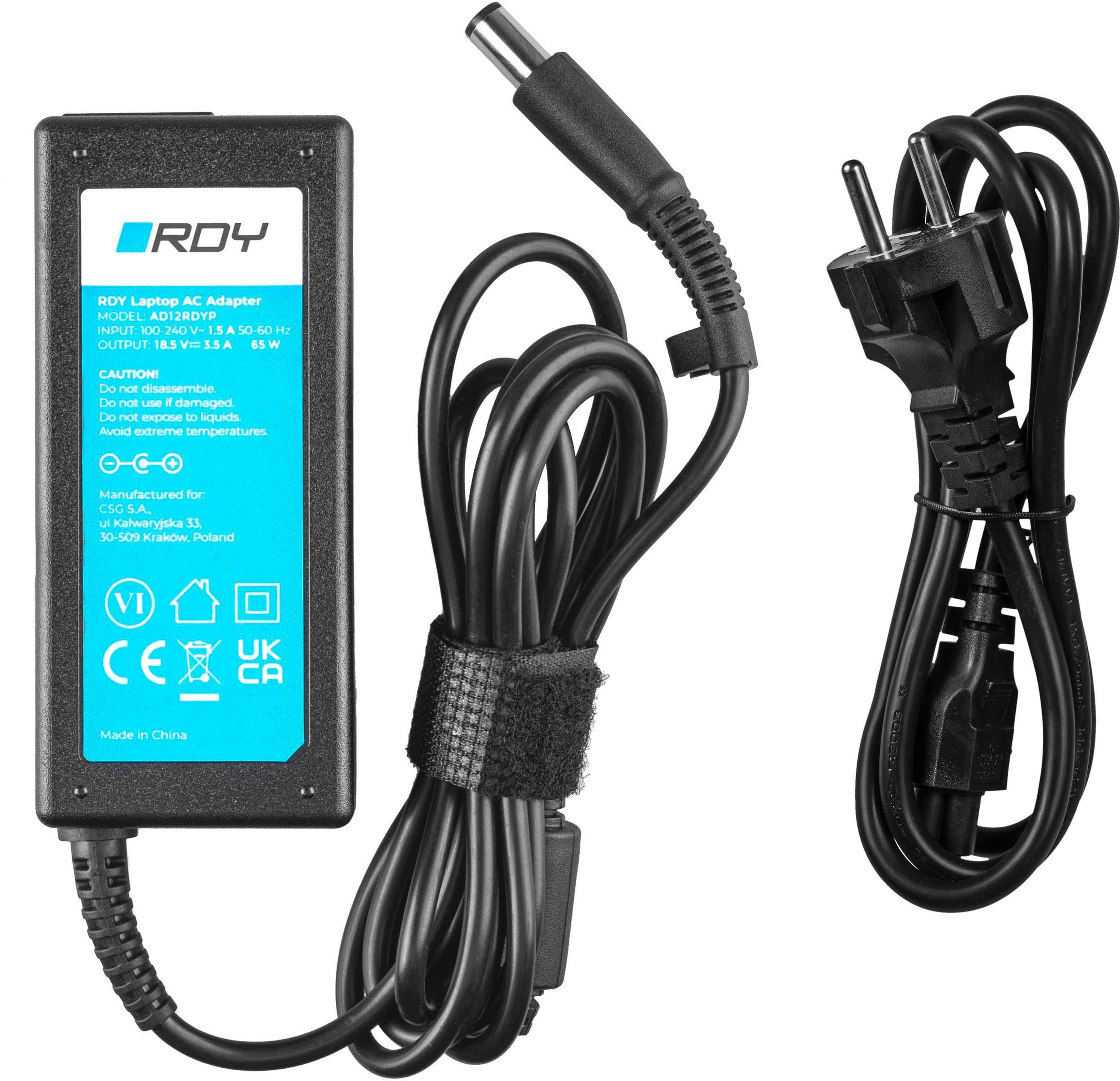 Alimentatore caricabatteria compatibile con HP 250 G6 - 255 G6 - 741727-001 HSTNN-CA40