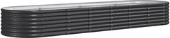 Vidaxl Donica Ogrodowa Malowana Proszkowo Stal 296X80X36cm Antracyt (318926)