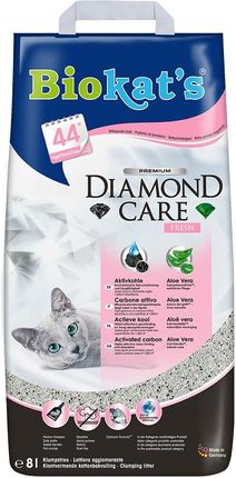 Biokat'S Diamond Care Fresh 8L Żwirek Bentonitowy O Zapachu Pudru