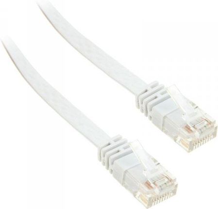 InLine Flat patch cord UTP Cat.6 15m White (71615W)
