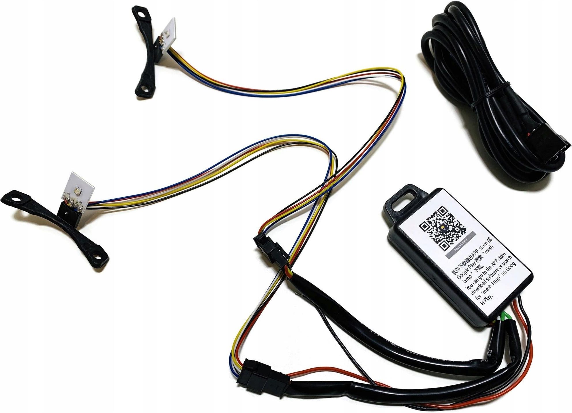 Lampa przednia RGB LED DEVIL EYES SOCZEWEK BLUETOOTH IOS ANDROID AT662